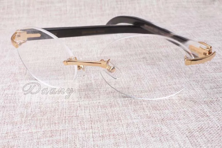 Hot-selling high-quality luxury wheel frame 8100903 Natural black and white glasses fashion leisure men and women glasses Size: 54-18-140mm