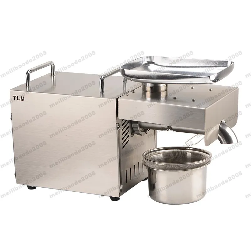 Automatic Olive Oil Press Machine Nuts Seeds Food Processing Equipment All Stainless Steel 110/220V