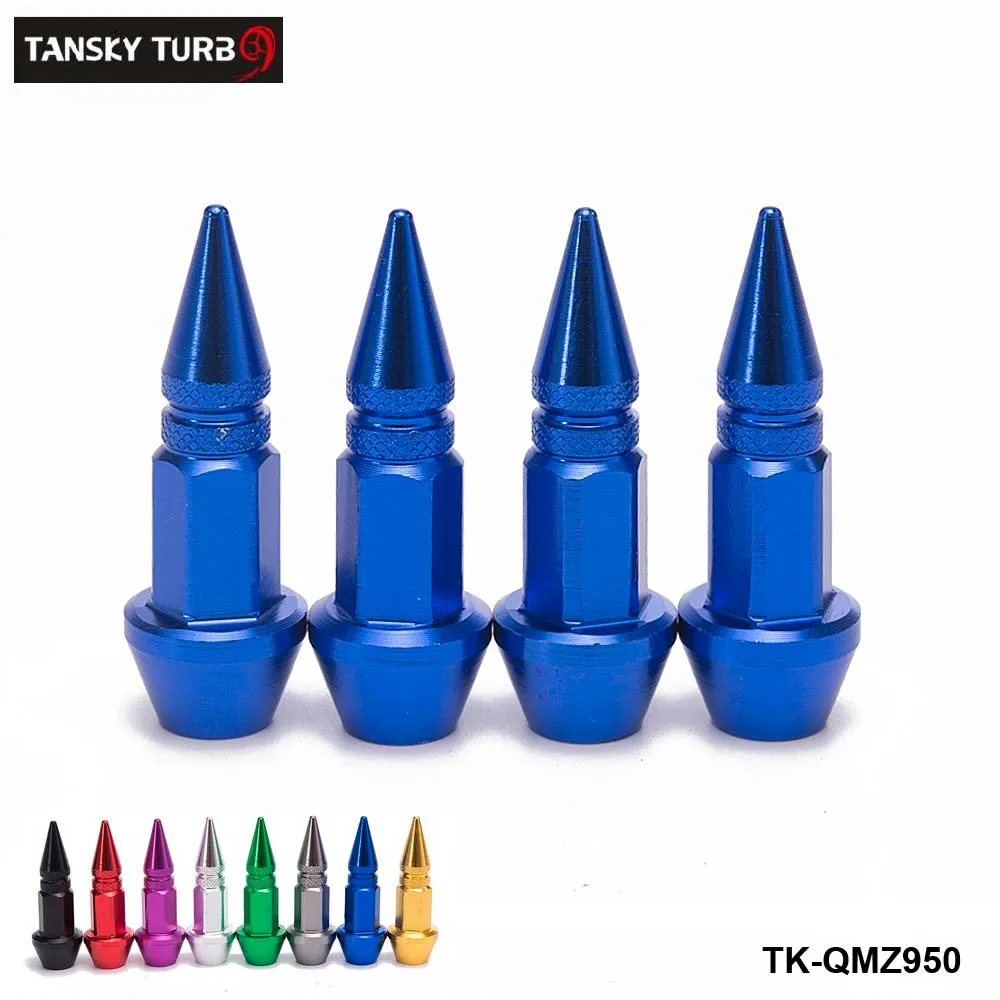 Tansky -/ مجموعة سبايك شكل السيارات دراجة الإطارات صمام كاب صمام الجذعية قبعات عجلة الحافات العروة المكسرات TK-QMZ950