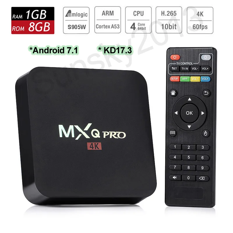 ALLIMITY Afstandsbediening Voor MXQ Android TV Box – Geschikt Voor S905W, X96-Mini, X96W, X96Q, X96 – Plug & Play, Geen Instellingen
