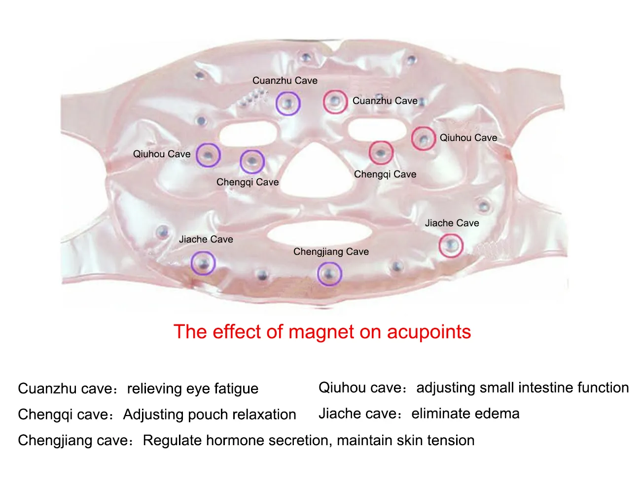 Facial Mask Face Massager Whitening Mask Skin Care Tourmaline Beauty Mask Magnetic Massage Radiation Protection Elitzia ETSK55