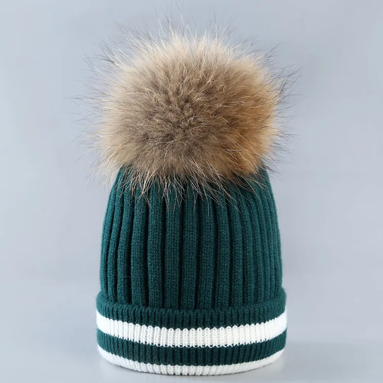 مبيعات الساخنة رشقات الشتاء الدافئة قبعة الإبداعية الإبداعية اللون المشارب الكرة البرية متماسكة قبعة نمط القبعات قبعات عيد هدية بالجملة