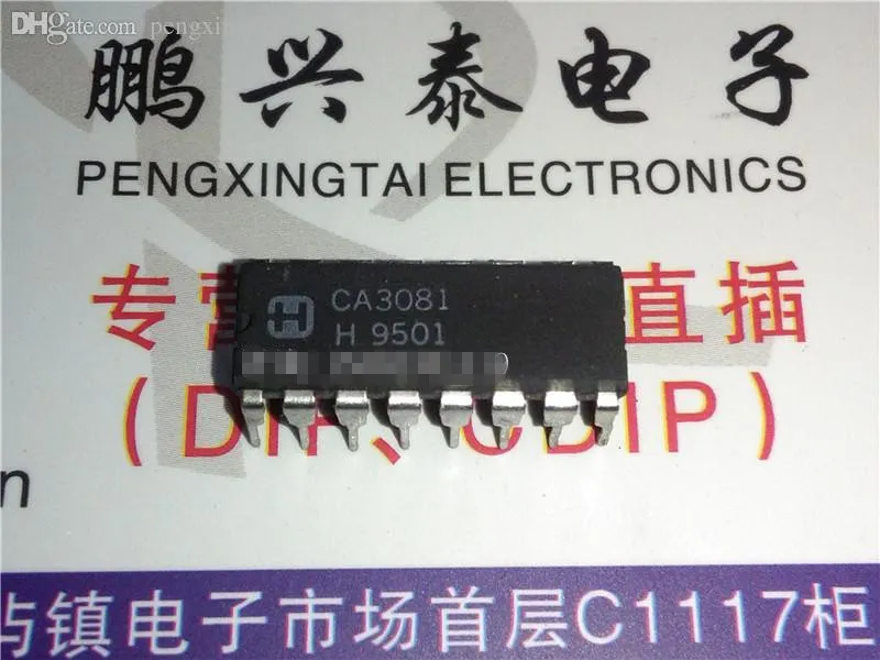 CA3081 / CA3081EX. CA3081E, интегральные схемы SMALL SIGNAL TRANSISTOR CHIP / двойной 16-контактный пластиковый пакет. PDIP16. ИС
