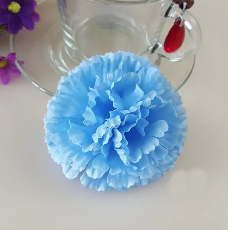 Artificial flowers silk flowers wholesale carnation flower head making handmade DIY Style Fence