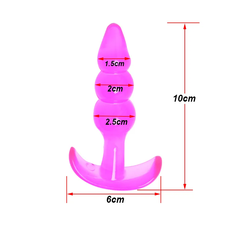 5 pzbutt plug anale dildo, giocattoli erotici butt plug massaggio prostatico adulto gay plug anale in silicone giocattoli del sesso uomo donna 17418