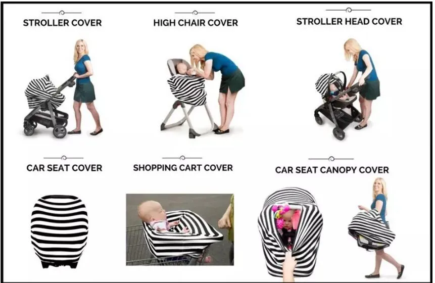 Nieuwe aankomst Zachte Nursing Cover Borstvoeding Sjaal Baby Auto Seat Cover Cover and Nursing Cover voor baby's