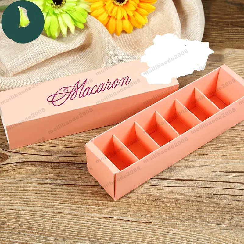 Macaron Box Cake Box Biscuit Muffin Box 20,3*5,3*5,3 см Черный Синий Зеленый Белый 4 Цвета НОВЫЙ ГОРЯЧИЙ MYY