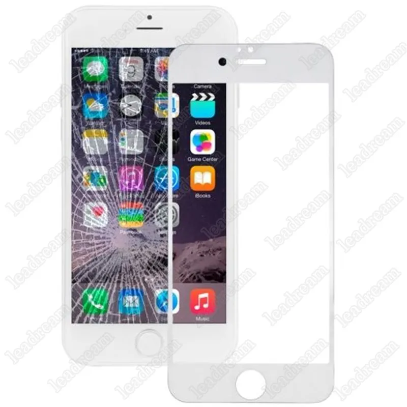 Reemplazo de vidrio de pantalla táctil exterior frontal negro blanco para iPhone 6 Plus 6s Plus con herramientas