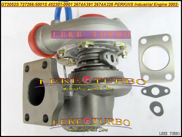 GT2052S 727266-5001S 452301-0001 2674A391 2674A326 Turbo Turbocharger For Perkins Industrial Engine 2002- Diesel (1)