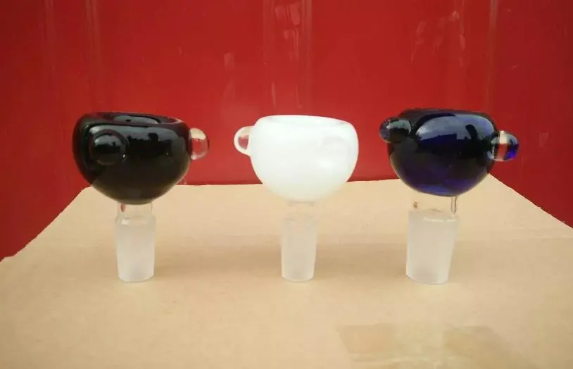 Accessoires de bongs à bulles de trois couleurs ﾠ, tuyaux en verre de brûleur à mazout conduites d'eau conduites d'eau en verre plates-formes pétrolières fumant avec des accessoires de bongs en verre compte-gouttes