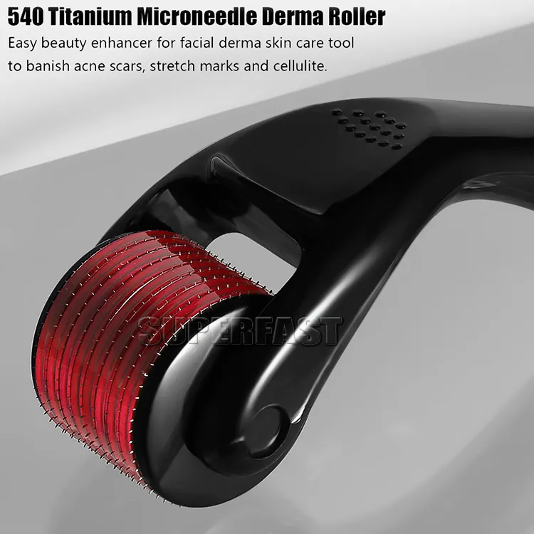 540 Micro Needle Derma Micro Needle Skin Roller Дерматологическая терапия Microneedle Dermaroller 0,5 мм 1,0 мм 1,5 мм 2,0 мм 3,0 мм с розничной коробкой