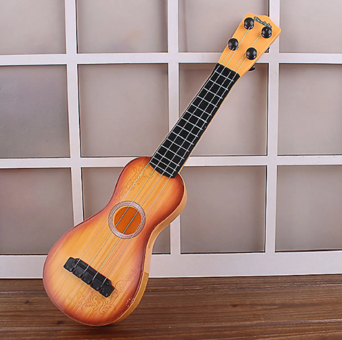 Crianças bebê mini guitarra de plástico brinquedos brinquedo instrumento musical