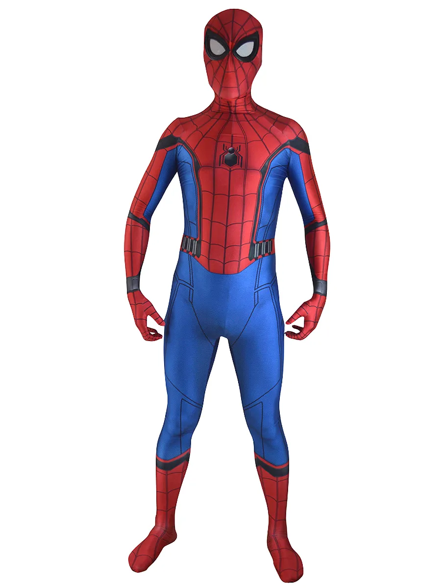 2017 Nuevo Spiderman Homecoming Traje De Halloween Cosplay Spider Man  Superhero Fullbody Zentai Traje Para Adultos / Niños / Por Encargo Venta  Caliente De 55,62 € | DHgate