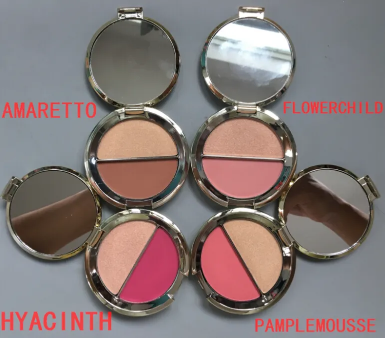 I lager Becca skimrande hud perfektor 4 nyanser krämig pressat pulver Becca bronzer highlighter paletten långvarig naturlig fri frakt