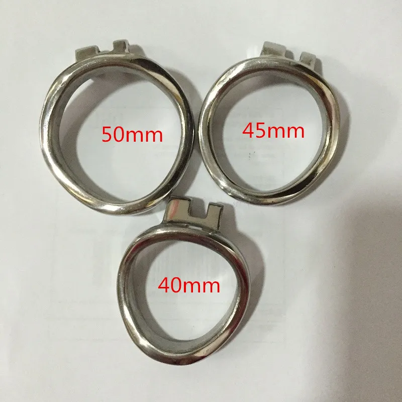 BDSM106-2 Male Chastity Belt Adult Cock Cage Stainless Steel arc-shaped Cock Ring BDSM Sex Toys For Men Chastity Devices Accessories Ring