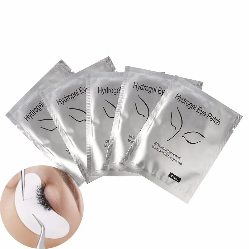 100 paires/paquet de patchs en papier cils sous les coussinets pour les yeux conseils d'extension de cils autocollants enveloppes outils de maquillage