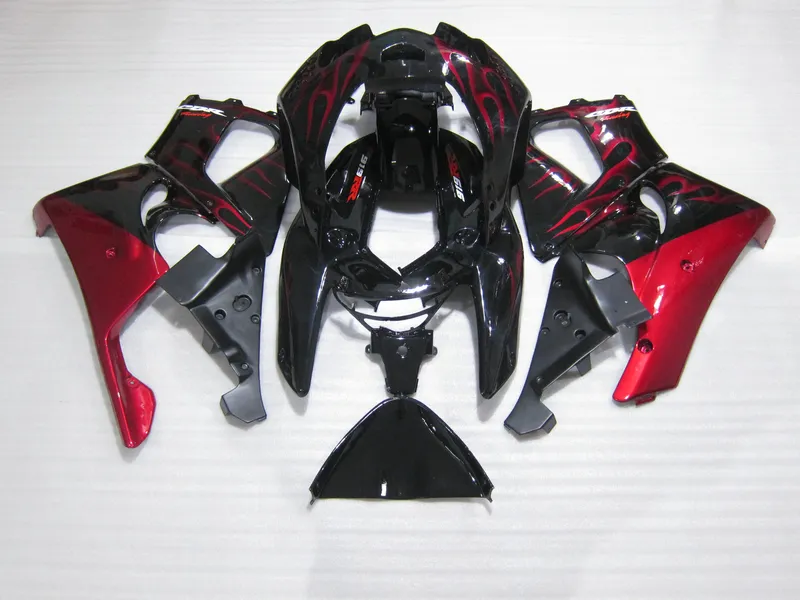 Fairing kit for Honda CBR919RR 98 99 red flames black motorcycle fairings set CBR 900RR 1998 1999 OT02