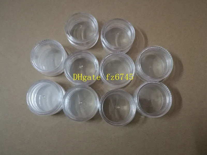 Fast shipping 10g Clear Empty Cream Jar 10ml Transparent Cream Pot Display Case 10cc Cosmetic Packaging