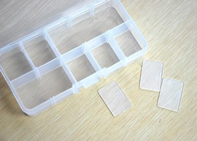 15 Yuvası Plastik Takı Ayarlanabilir Bölmeler Kutusu Kasa Craft Organizatör Depolama Boncuk 17.5x10x4.5 cm Ücretsiz Kargo