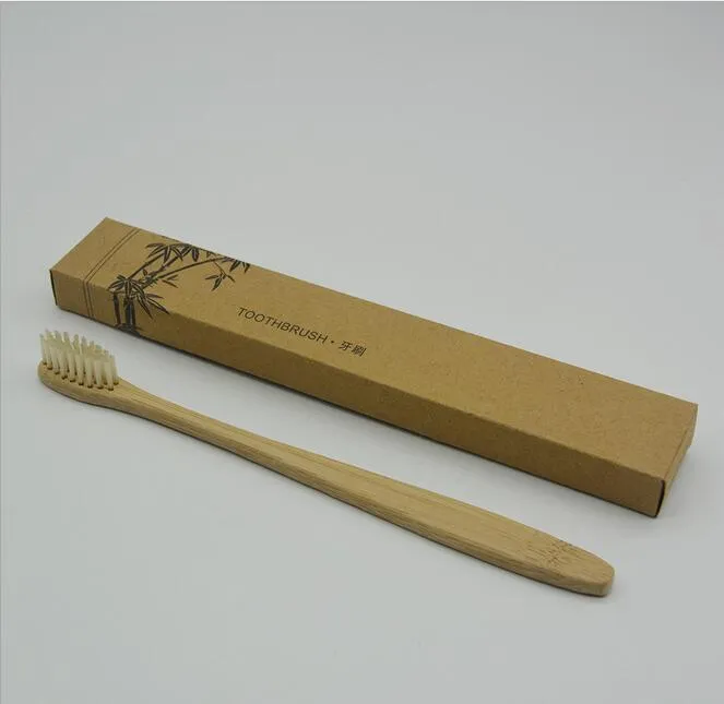 Alta Dentes Qualidade Bamboo Escova Natural de Proteção Ambiental Saúde Bamboo punho macio Escovas de dentes de viagens Hotel Uso