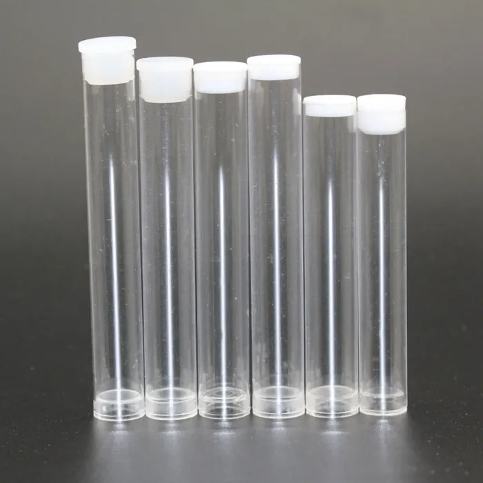 0.5ml 1ml Plastic Clear Tube Containers for Vaporizer Glass cartridge Cartridge bud atomizer packaging