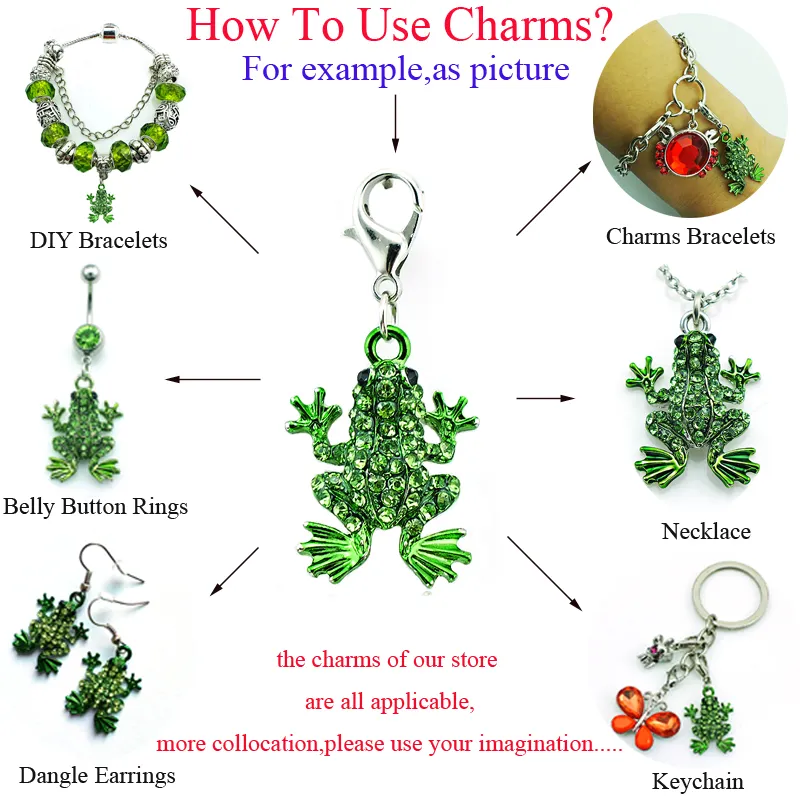 Złoty kolor pływający homar zapięcie uroków Dangle Black Enomel Fish Animal Charms DIY do biżuterii