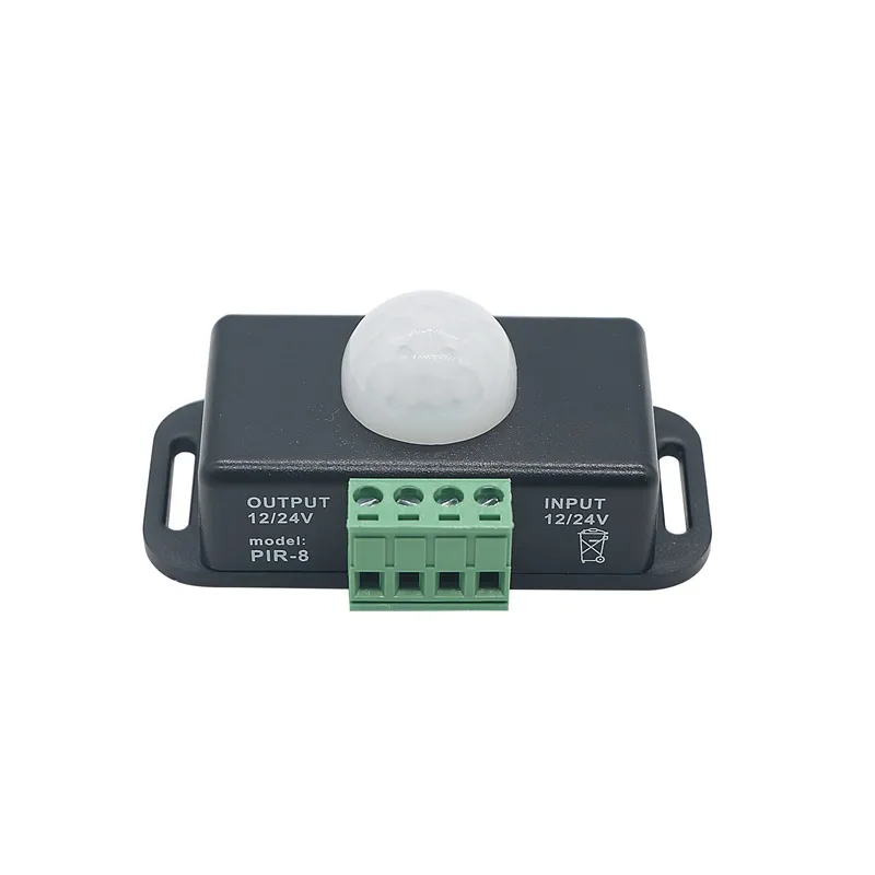 DC 12V 24V 6A Automatic Adjust PIR Motion Sensor Switch IR Infrared Detector Light Switch Module for LED Strip Light Lamp