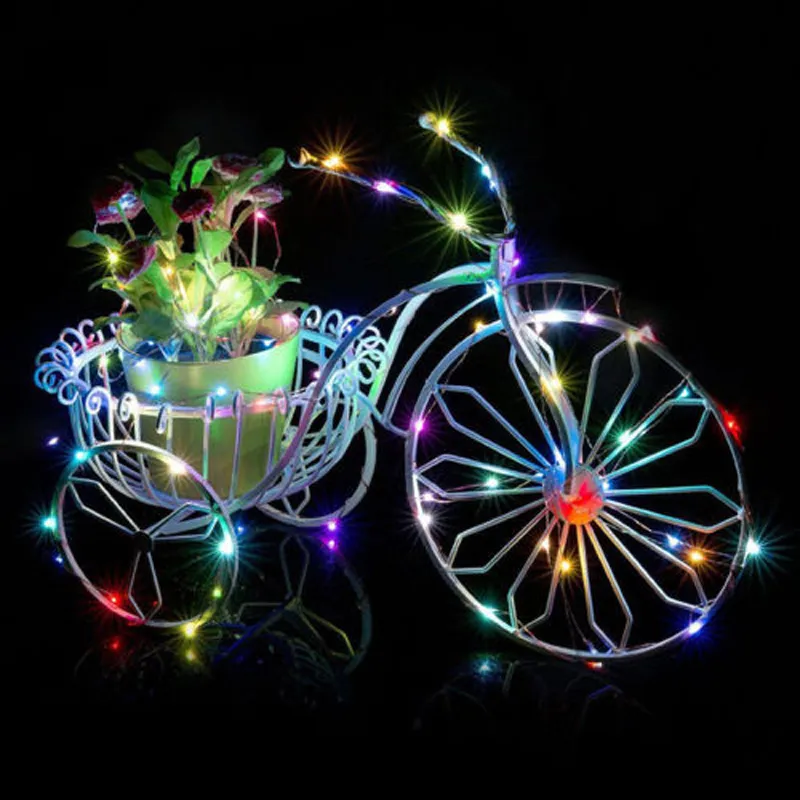 2M 20 LED Starry String Lights Fata Micro LED Filo di rame Alimentato da 2x CR2032 feste di nozze di Natale