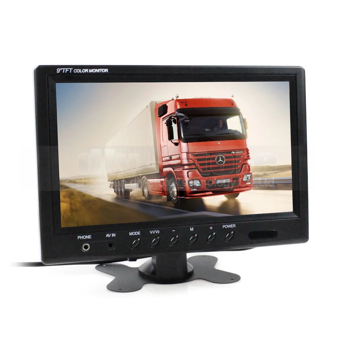 Monitor de Tela de 9 polegadas Monitor Do Carro TFT LCD Monitor de Visão Traseira Do Carro Monitor de Monitor de Monitoramento de Segurança de Vídeo com Entrada BNC / AV