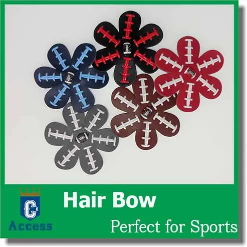 Baseball / Softball / Football Hair Bow! Wykonane z prawdziwego baseballu / softball !!