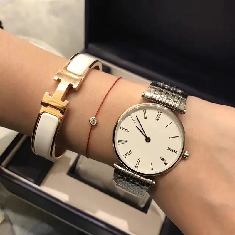 Genève marque saphir femmes montre argent/or bande en acier inoxydable élégante dame affaires montre-bracelet à quartz mode simple montres ultra-minces
