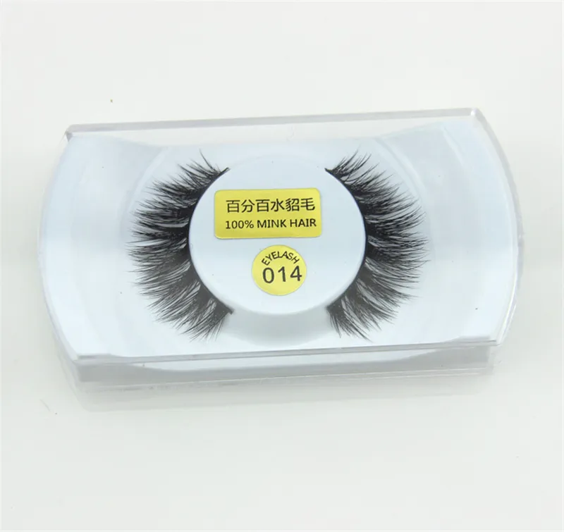 100% Real Mink Natural Thick False Fake Eyelashes Eye Lashes Makeup Extension Beauty Tools