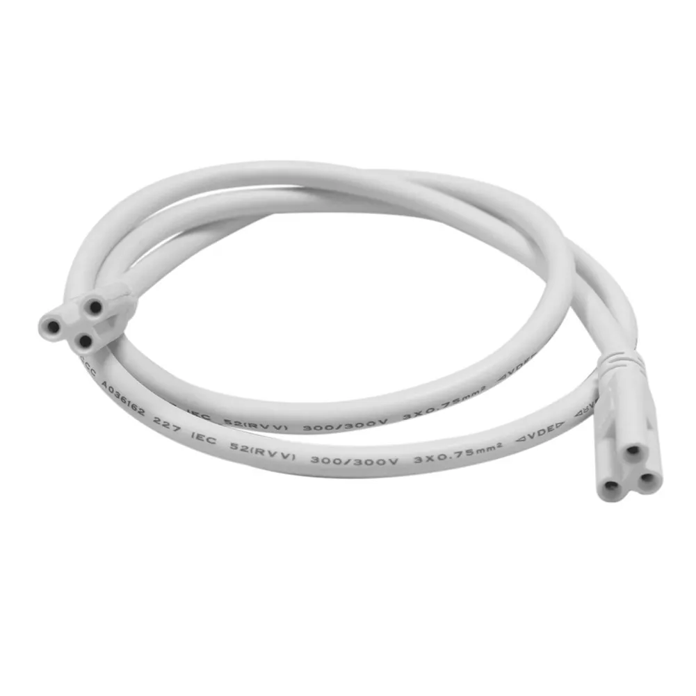 Cabo conector T5 T8 2 pés 3 pés 4 pés 5 pés 6 pés Interruptor de cabo de extensão para cabo de alimentação de tubo LED integrado com plugue americano branco 3 pinos cords1505931