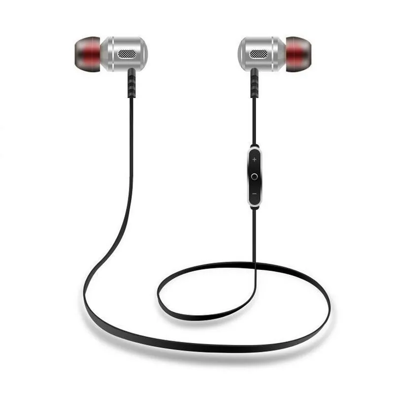 S8 Trådlös Bluetooth V4.1 Sport In-Ear Hörlurar Metall Earputs DSP Bullerreduktion Anti-Sweat Headset med MIC för Android / IOS Smarta telefoner