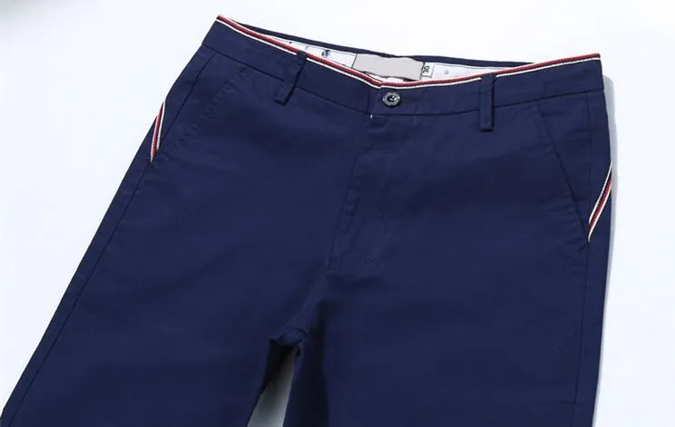 Pantaloni degli uomini casuali di estate di più nuovo arrivo colore puro Marea sottile semplice vita selvaggia comoda PM020 Mens Pant