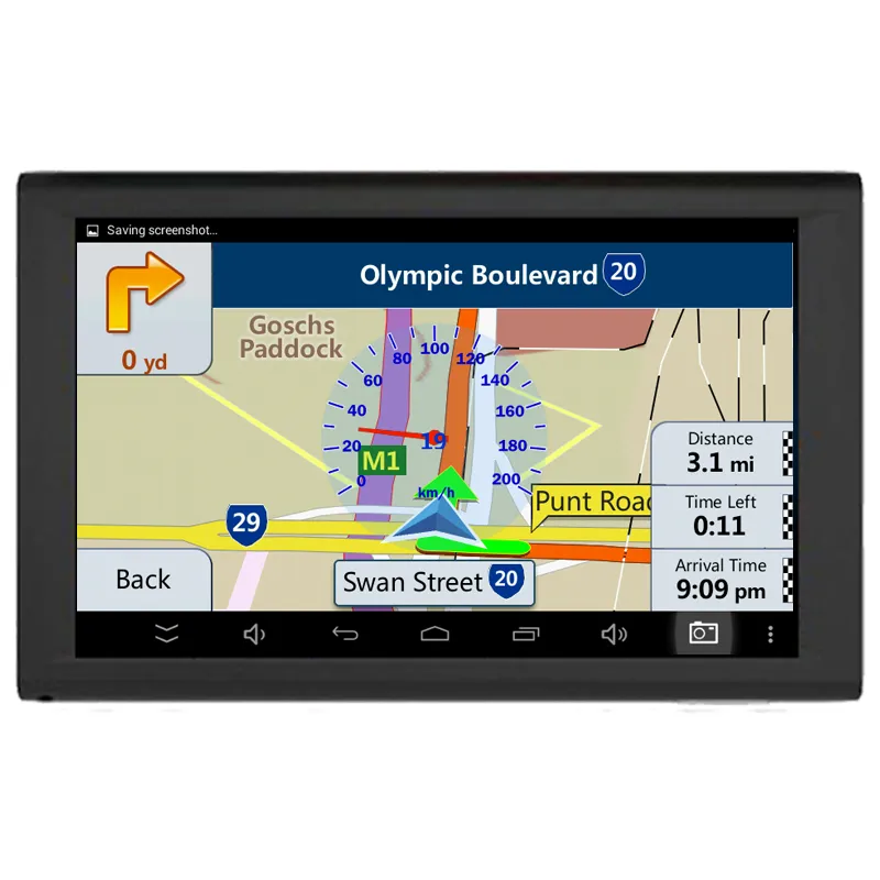 HD 9 tums bilnavigering lastbil GPS Navigator Auto Lat NAV 256MB + 8GB Kartor Wince 6,0 FM Bluetooth Avin Support Multi-språk