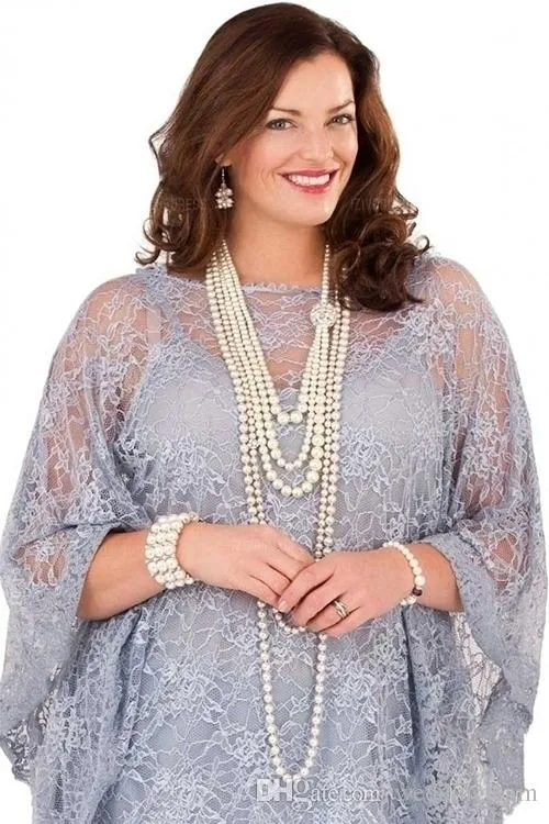 Elegante renda prateada plus size calças de mães ternos puro bateau pescoço espaguete para vestido de convidados de casamento três peças mãe da noiva 300m