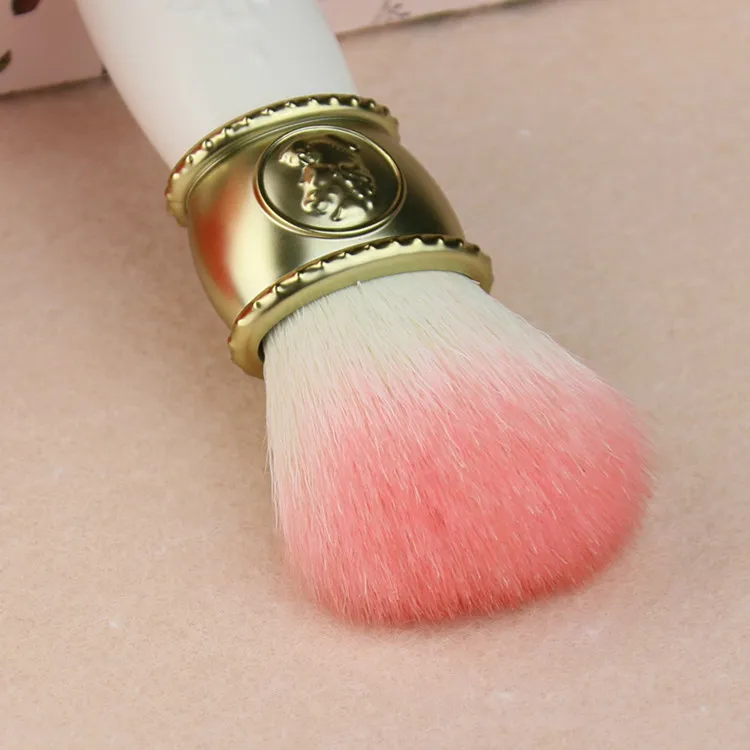 Hot Seles Les Merveilleuses Laduree Cheek / Powder / Foundationブラシカメオ磁器デザイン - 美容化粧ブレンダーブラシツールドロップシップ