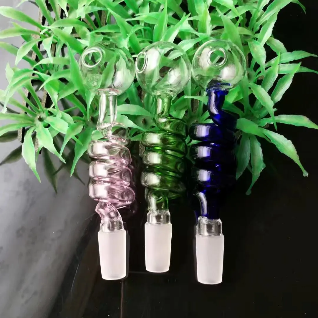 Multi Color Glass Spiral Oil Burner Smoking Pipe Glass Pipe For Water Pipe  Smoking Accessories From Silicone_bong, $1.34