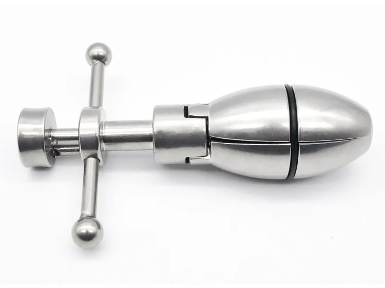Stainless Steel Stretching Anal Plug Metal Lock Bolt Expanding Anus Butt Appliance A050 BDSM Fetish Cimp Chastity Device Sex Toys3395528