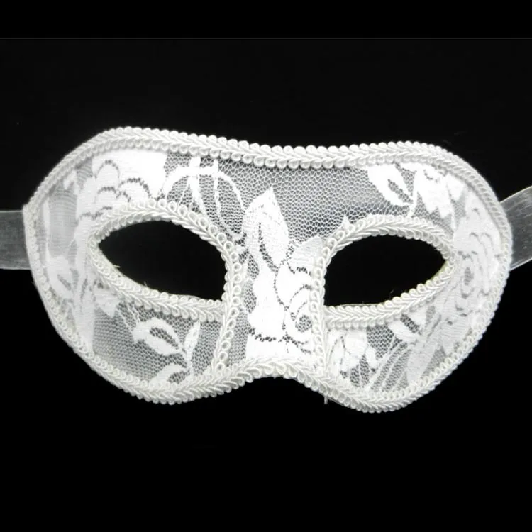 Sexy Women Feathered Venetian Masquerade Masks Sexy Lace Mask For Party NightClup optional colors[Black white red]