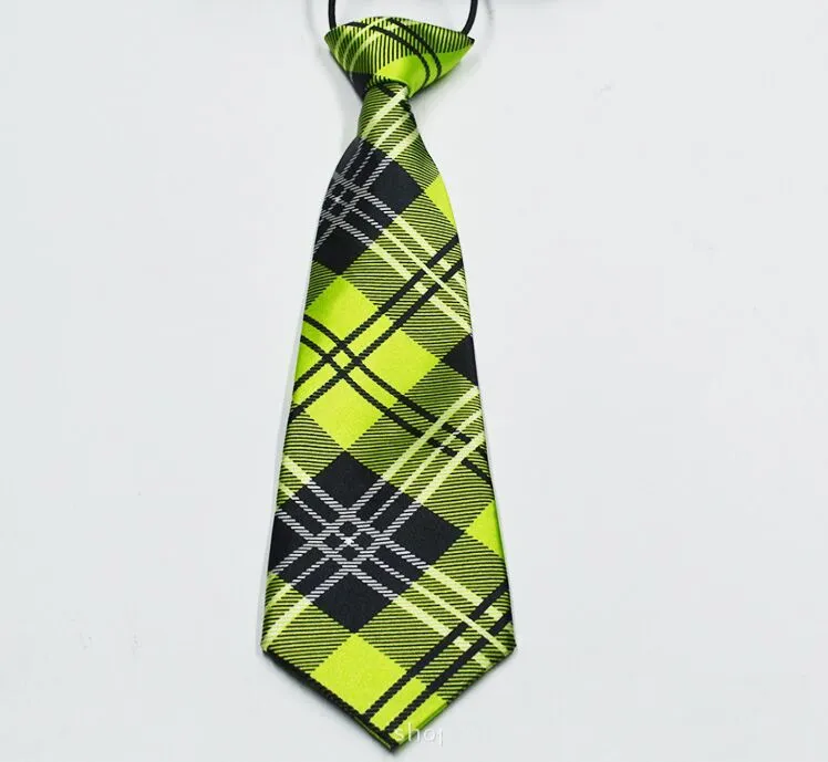 Cravate d'étudiant 30 couleurs 6.5*28 cm cravate à rayures pour bébé cravate pour enfants paresseux pour enfants cadeau de noël