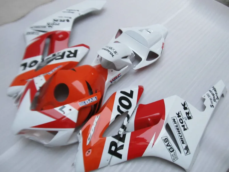 100% adapté aux carénages Honda CBR1000RR 04 05 kit de carénage de moulage par injection rouge blanc CBR1000RR 2004 2005 OT29