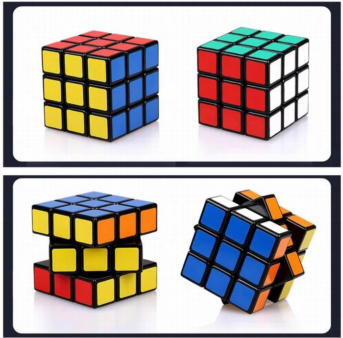 MOQ Rubics Cube Rubix Cube Magic Cube Rubic Square Mind Game Puzzle pour Enfants Couleur: Multicolore 5.7x5.7x5.7