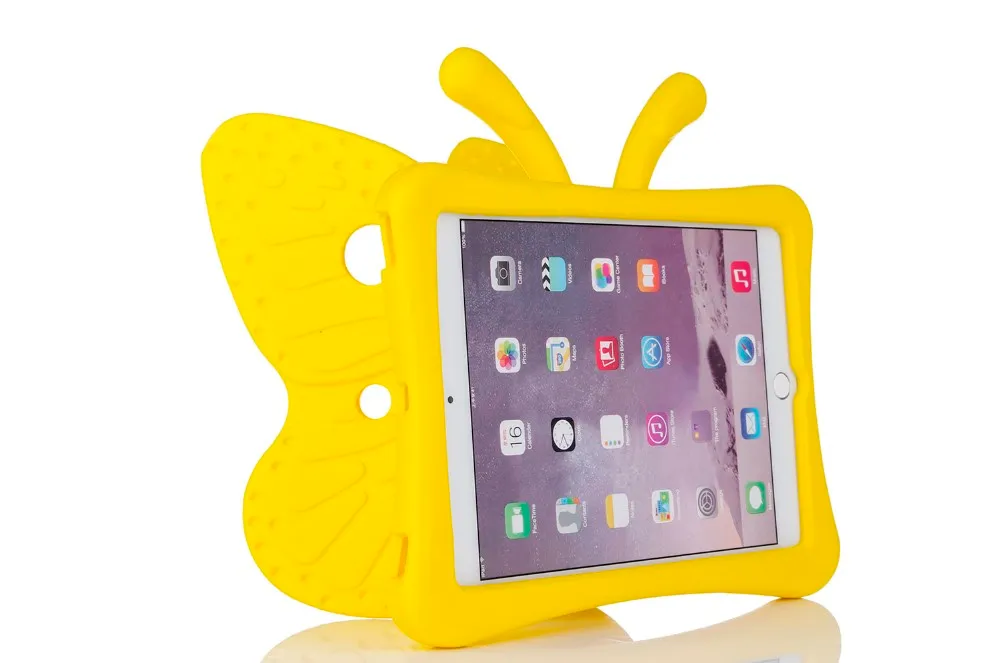 Atacado 3D Borboleta à prova de choque bonito EVA Foam Levante Mini iPad Tampa Pad Tablet Protector capa para 1/2/3/4