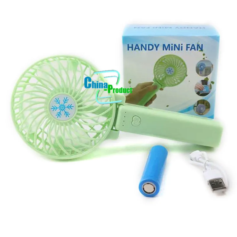 Handy Mini Portable Outdoor Electric Fans Handheld Foldable Fan With LED Lights Wireless USB with Battery Rechargeable Candy 