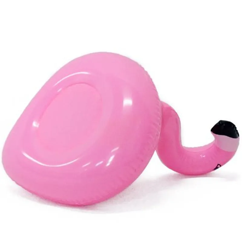 Lovely PVC Inflatable Drink Cup Holder Drink Beverage Holders for Party Pool Toy Flamingo Floating pink bottle holder out295