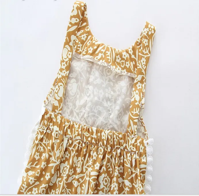 Baby Mädchen Spitze Stickerei Tuch heißen Stil Sommer Quaste ärmellose Overalls der Mädchen B4521