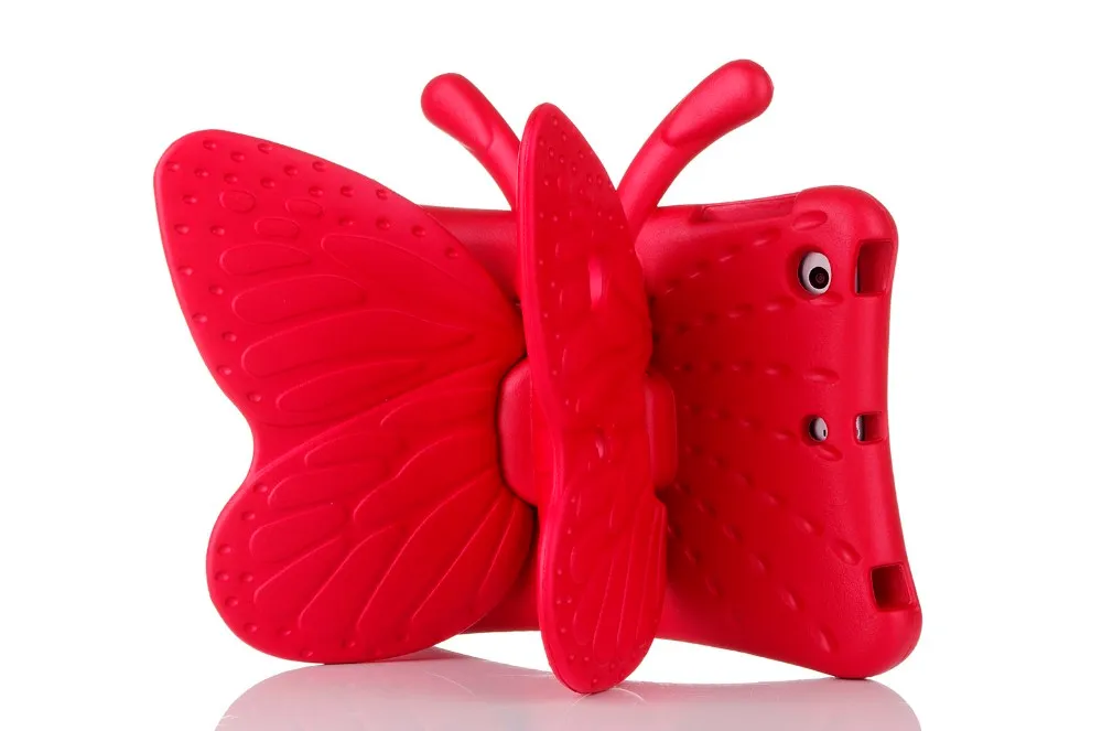 Atacado 3D Borboleta à prova de choque bonito EVA Foam Levante Mini iPad Tampa Pad Tablet Protector capa para 1/2/3/4