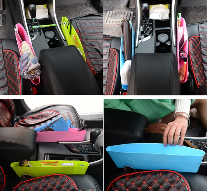 Автомобиль карманный органайзер Поймайте сиденья Caddy консоли Gap Filler сиденья боковой карман автомобиля Внутренние аксессуары 6 цветов